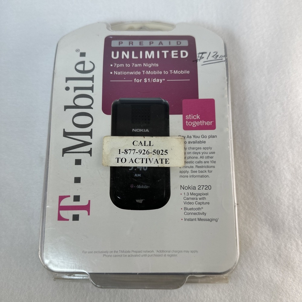 Nokia 2720 Fold 2G GSM Flip Phone T-Mobile Open Box Unused